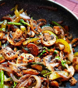 Mushroom Pepper Fry