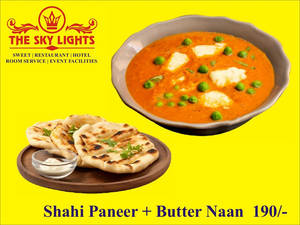 Shahi Paneer + Butter Naan