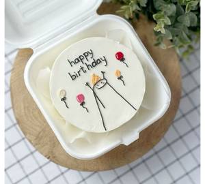Birthday White Forest Bento Cake