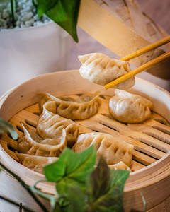 Spinach-corn Dumpling