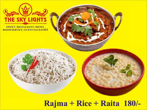 Rajma + Rice + Raita