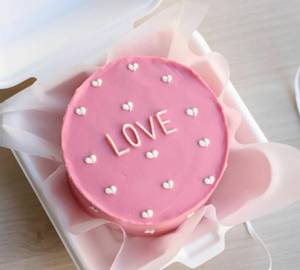 Sweet Heart Vanilla Bento Cake