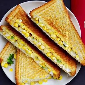 Corn lays cheese sandwich 