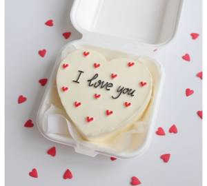 Butterscotch Heart Shape Bento Cake