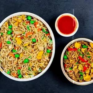 Mixed Fried Rice & Noodles Double Egg