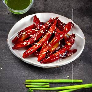 Honey chilli potato