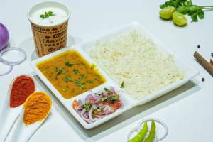 Dal Fry+Rice+Butter Milk