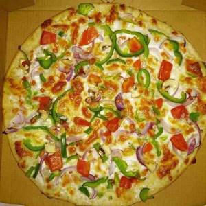 Onian Capsicum Pizza [ 7 Inches ] +  250 Ml Thumsup Soft Drink