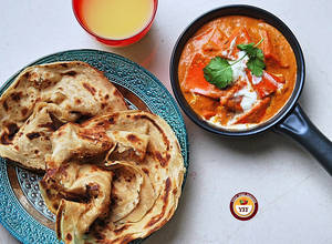 Butter Paneer Masala [150 Ml] With 2 Laccha Paratha