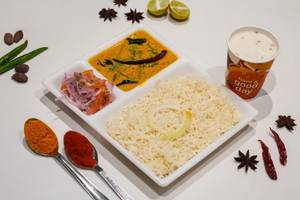 Kari Pakoda+Rice+Butter Milk