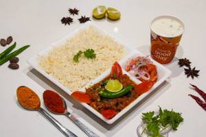Chole+Rice+Butter Milk