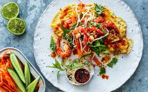 Prawns Omelette