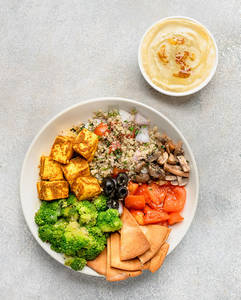 Mediterranean Paneer Mezze Bowl