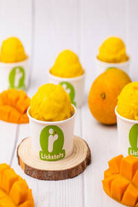 Alphanso Mango Ice Cream Scoop