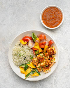Bell Pepper Paneer Buddha Bowl