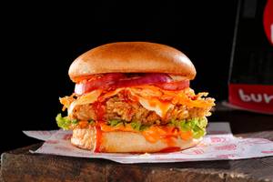 Korean Honey Sriracha Chicken Burger