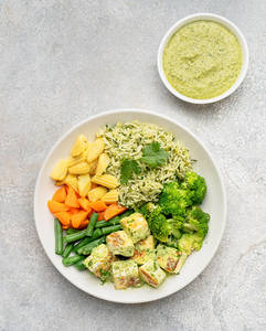 Cilantro Jalapeno Paneer Bowl