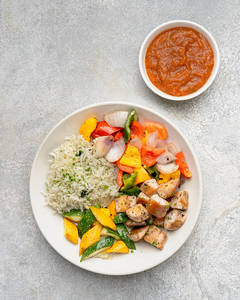 Bell Pepper Chicken Buddha Bowl