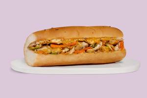 Italian Grilled Chicken Baguette Sandwich