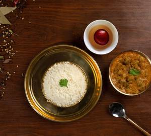 Bhindi Masala Rice Thali Combo