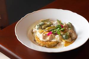 Chicken Fricasse & Blue Cheese