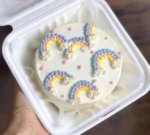 Eggless  Birthday Red Velvet  Bento Cake