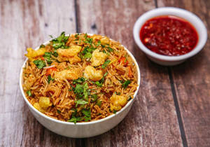 Ginger Rice Prawns
