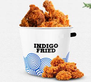 4 pieces indigo fried chicken+1 garlic dip +1 bun