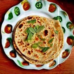Chilli Mint Lachha Paratha