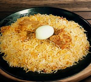 Mutton Biryani With Eggs [Half ]