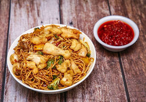 Chilly Bean Noodle Chicken