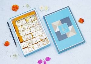 Moong dal burfi.
