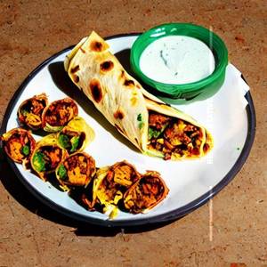 Kathi Paneer Afghani Roll