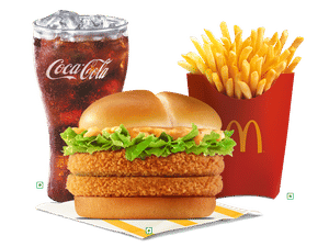 Large EVM Crispy Veggie Double patty Burger 