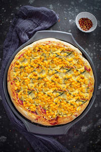 Paneer Corn Cheese Pizza ( 7Inches )