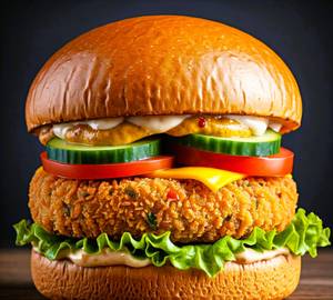 Honey Mustard Veg Patty Burger