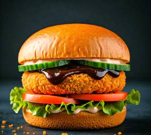 Barbeque Veg Patty Burger