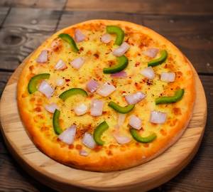 Onion capsicum pizza