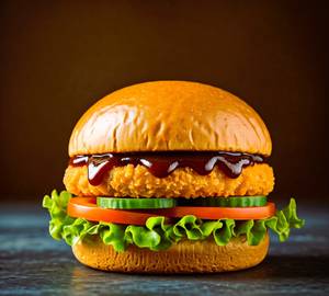 Barbeque Chicken Patty Burger