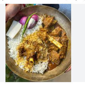 Gravy Mutton With Steam Rice