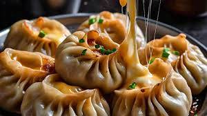 Chicken cheese steamed momos