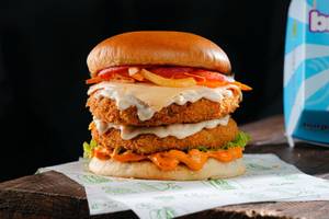 The Double Decker OG Veggie Burger