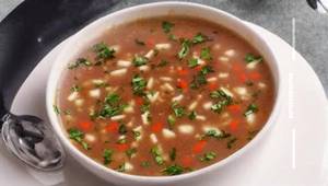 Veg Burnt Garlic Soup