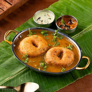 Sambar Vada (dipped)