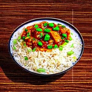 Veg Combination Hong Kong Manchurian Rice