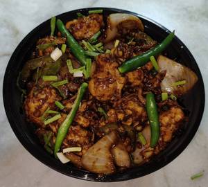 Dry Chilli Mushrooms