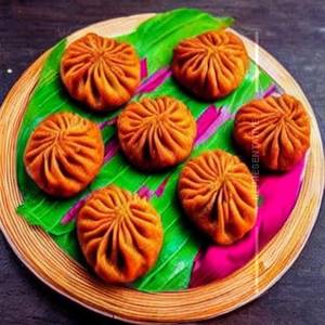 Sesame tossed veg momo