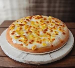 Cheese corn pizza