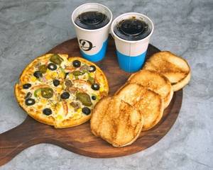 Combo Premium (1x10 [In]) + Classicgarlic Bread (4pcs) + Colddrink (2)