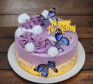 Blueberry cheese cream cake